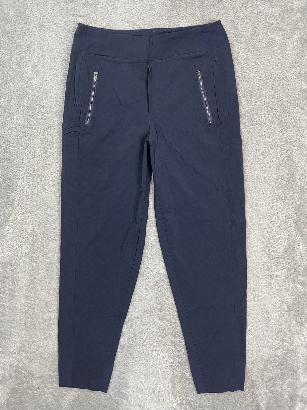 Athleta Pants Womens 8 Blue Lightweight Jogger Pull On Zip Pockets Hiking Travel